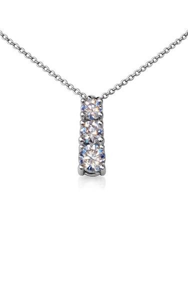 Collana Vidali Gioielli Donna in Oro bianco Zircone COOR-24-34 - COOR-24-34